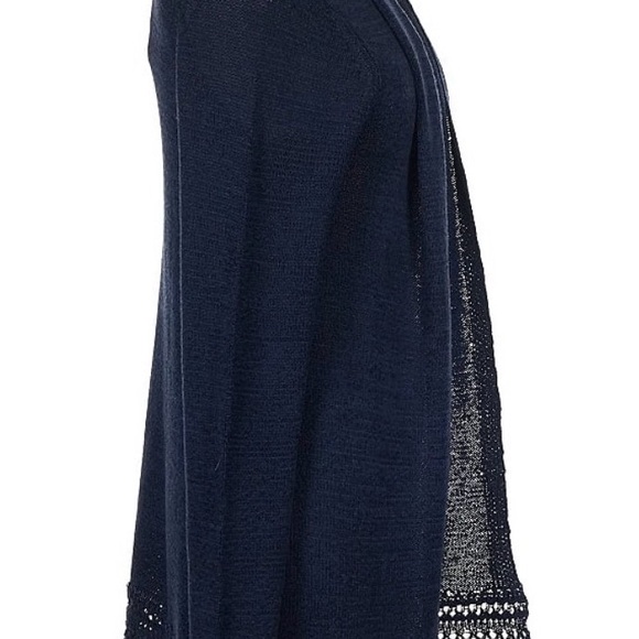 Lilly Pulitzer Deep Blue Fringe Cardigan - Picture 3 of 4